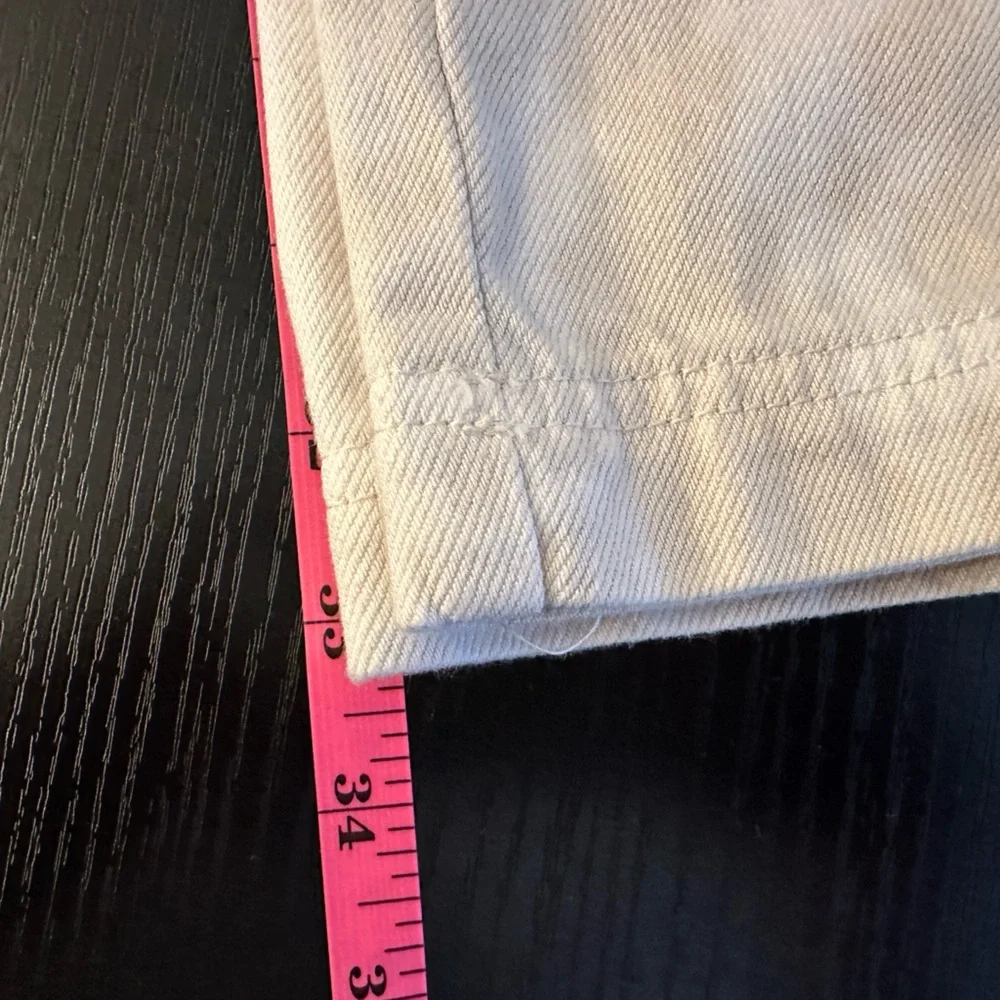 Zara Cream & White Straight Leg Jean - Picture 8 of 12